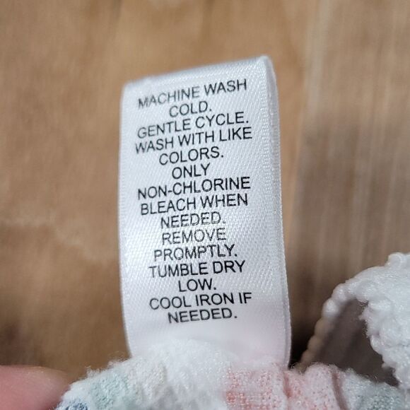 💜Cato C'est 1946 White & Multicolored Stripes Wide Leg Pants Petite Medium - Picture 9 of 9